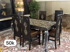 urgent ghar ka saman for sale bed set dining sofa set branded furnitu