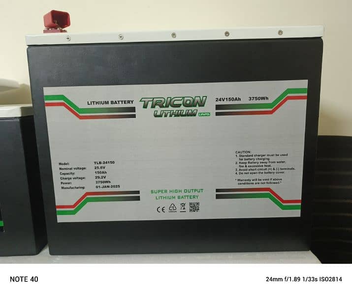 lithium battery 24v-150ah 1