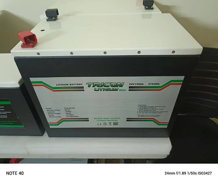 lithium battery 24v-150ah 2