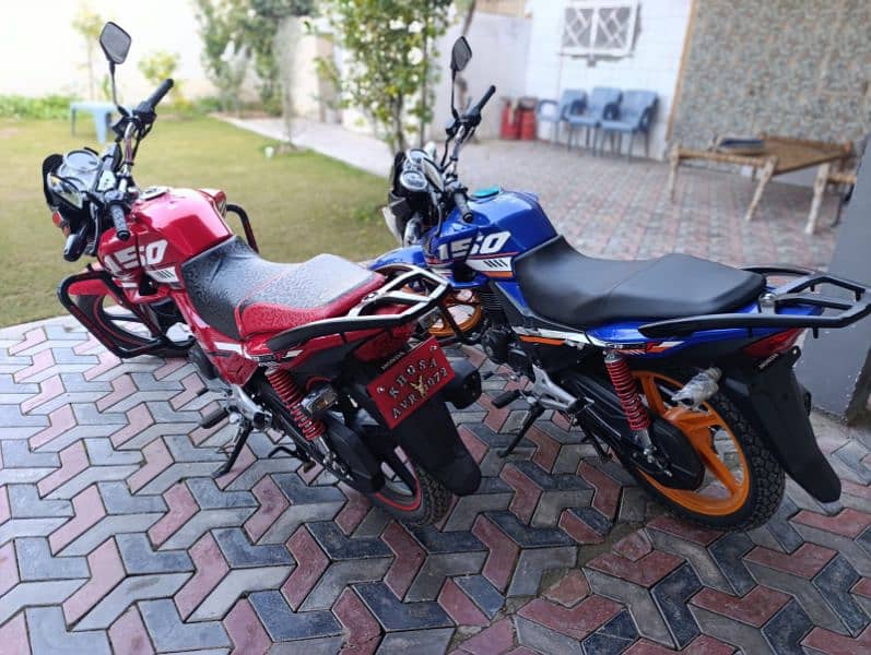 Honda CB 150 Red and Blue 3