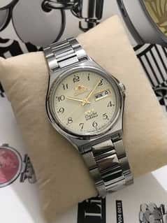 ORIENT-AUTOMATIC-GOLD CRYSTAL-NEW ORIGINAL WATCH-RADO-OMEGA-ROLEX-TISS