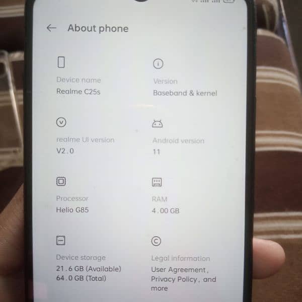 realme C25s hm 4 gb 64 rom h 4