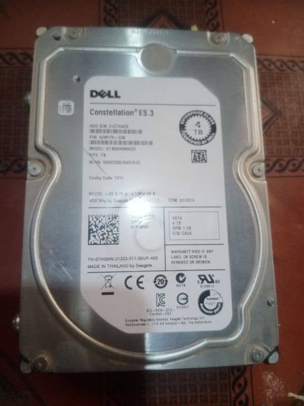 Dell 4TB Hard Drive for sale 0