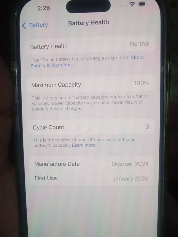 Iphone 16 Pro (128GB) PTA Approved 2