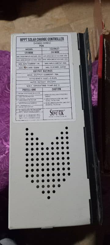 SIMTAK MPPT CHARGE CONTROLL FOR SELL  70 AMPER 2