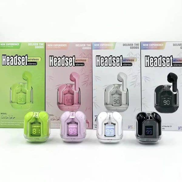 Air31 Earbuds Wireless | Crystal Transparent Body | COD AVAILABLE 9