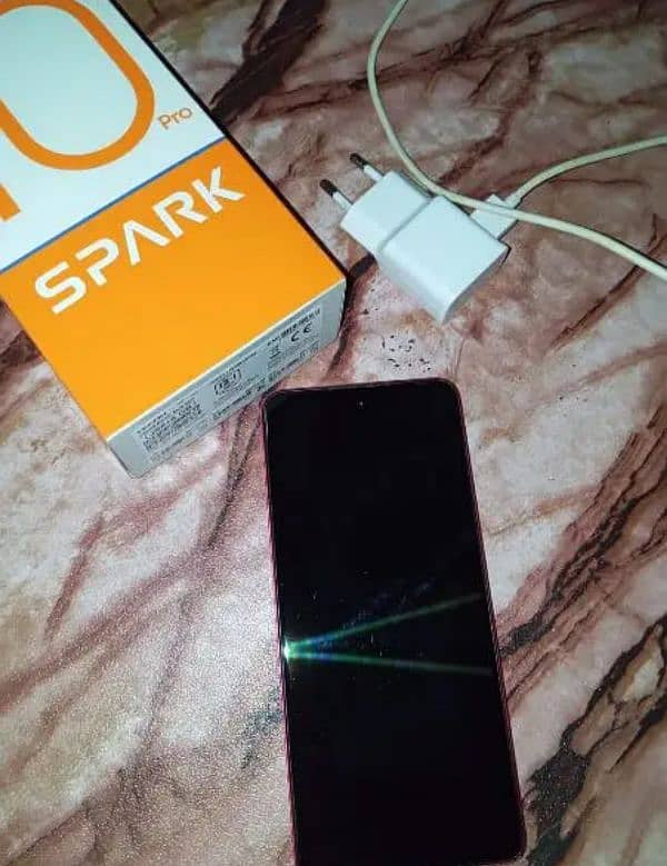 Tecno spark 10 pro 10/10 condition with box charger 6