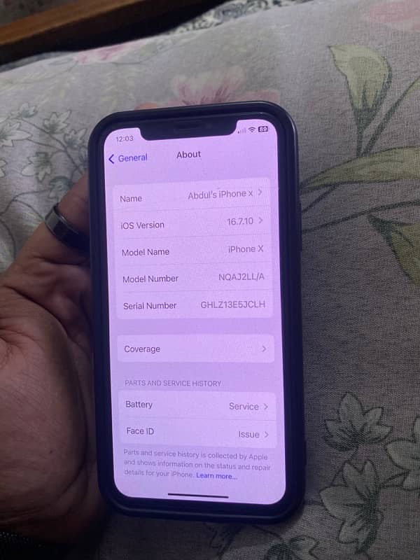 IPhone X PTA Approved 64 GB 6