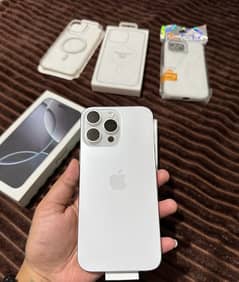 iphone 16 pro max lla jv just box open 256gb white titanium