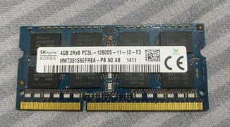 Laptop Ram 4gb DDR3 SK Hynix Korea Genuine