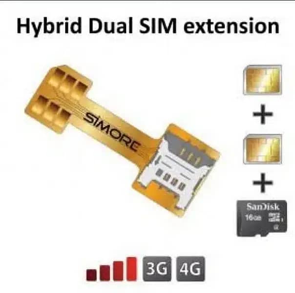 hybrid sim Adapter for All Hybrid Slot Mobiles 1