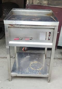 shawarma machine, hot plate, topping tabe, working table