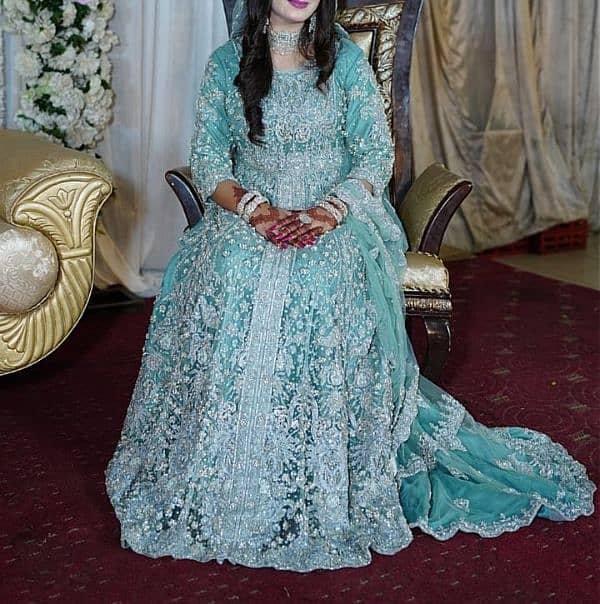 bridal walima maxi for sale only one time used 1