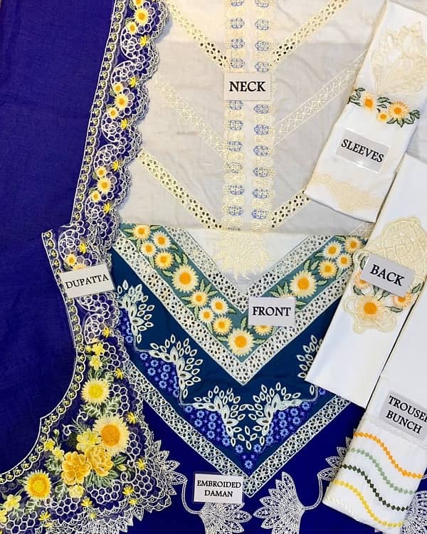 Mix branded Unstitched Dresses 18