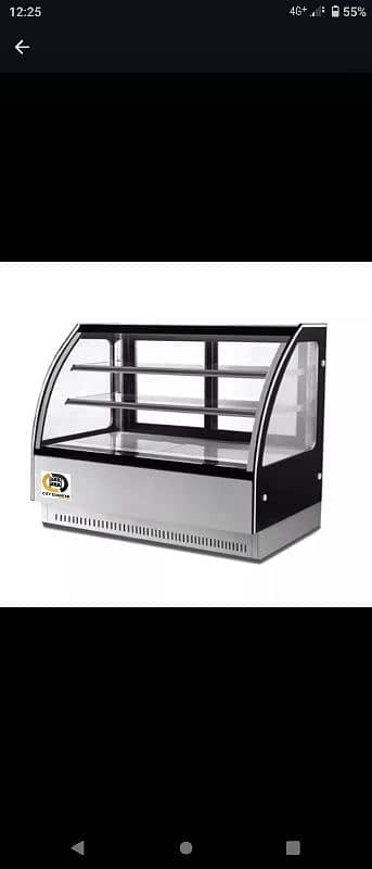 Cake Display Freezer Chiller / Meat Chiller /Salad Bar Bakery counter 2