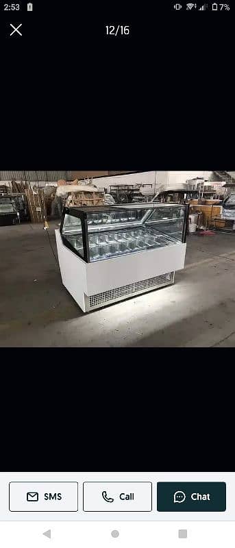 Cake Display Freezer Chiller / Meat Chiller /Salad Bar Bakery counter 7