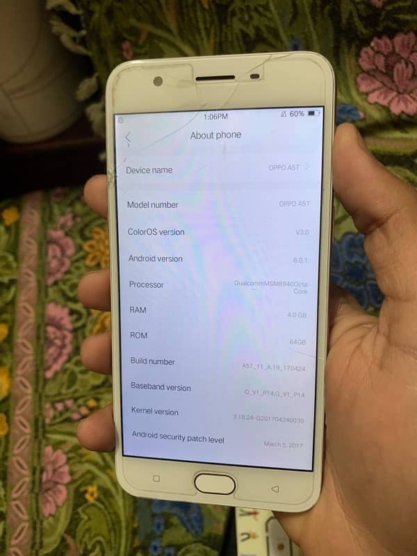 oppo a57 pta proved urgent sale 7