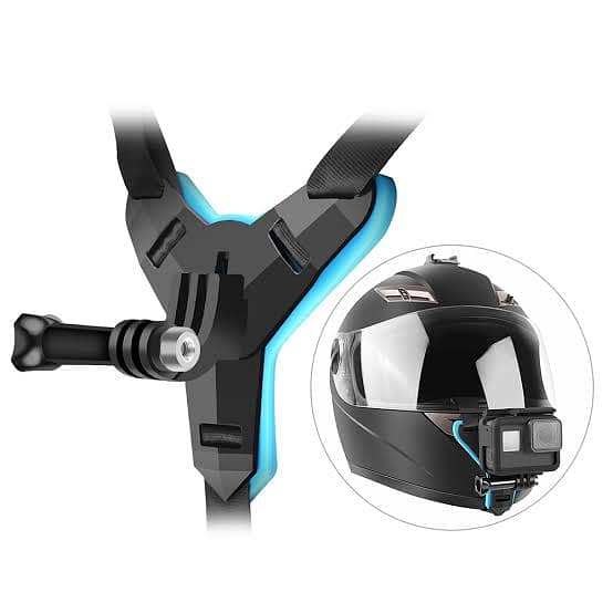 Helmet Chin Mount Jaw Holder Motorcycle Helmet Strap for all GoPro 0