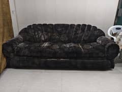 3 seater Black Sofa.