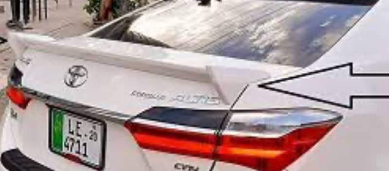 Trd spoiler for toyota corolla 2014-2025 2