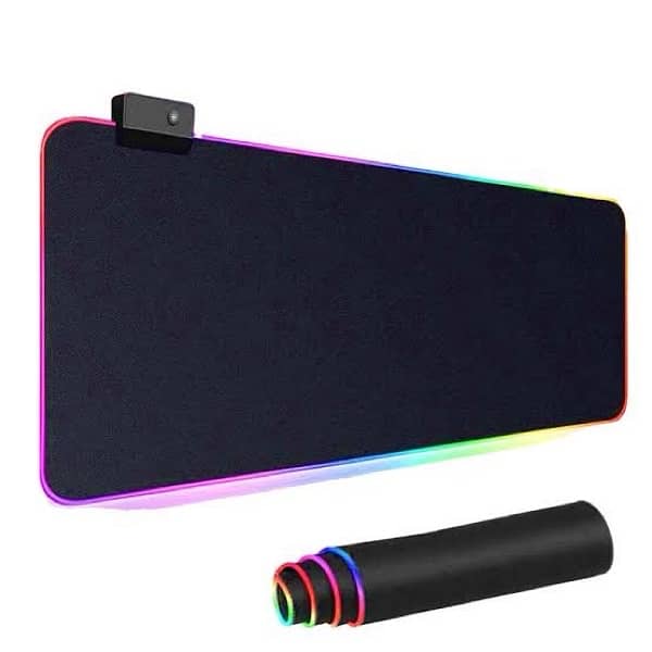 RGB Gaming mousepad Full size (80cm) with Ranbow colors 0