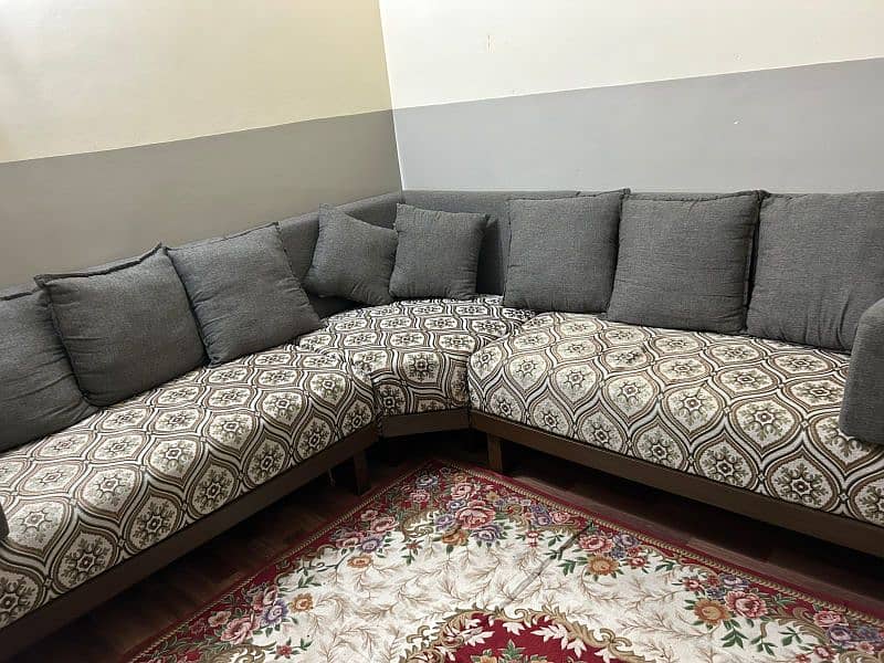 L shape 5 seater sofa for sale 0