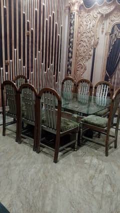 8 chairs Dining Table urgent sale ,