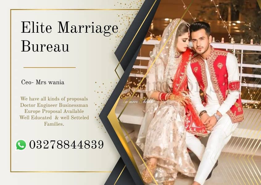 Marriage Bureau services Online rishta Pakistan & Abroad proposals 0