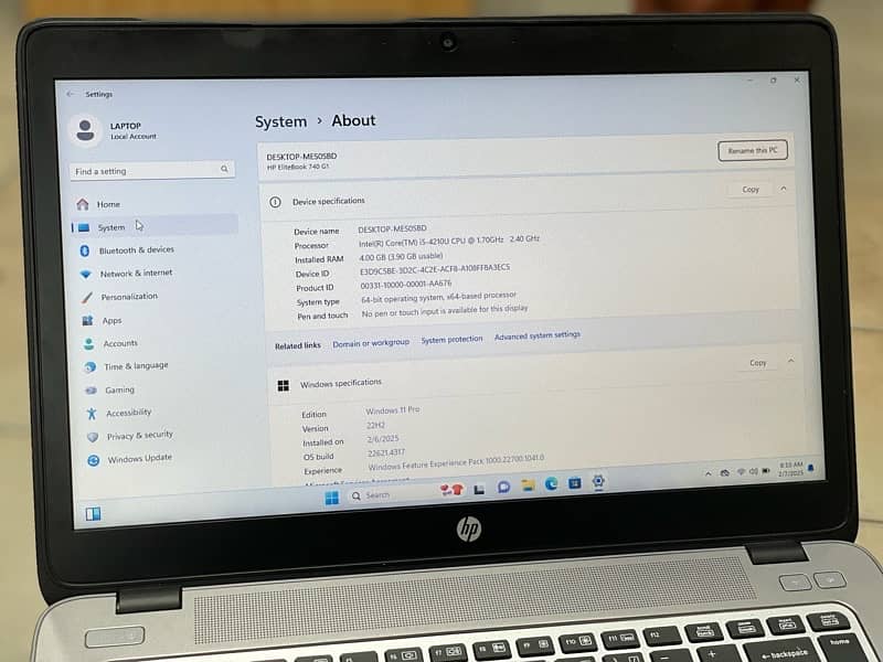 Laptop Hp 740 g1 i5 4th generation 5