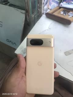 pixel 8 rose gold 128gb10/10 box with cable water pack for sale