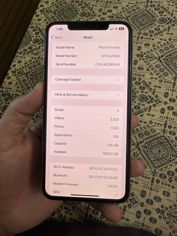 iPhone XS Max 256 PTA Approved 2