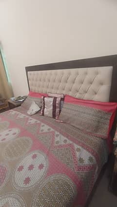 double bed with mattress