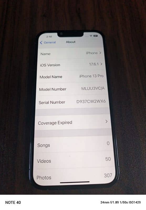 Iphone 13 pro non pta factory unlocked 6