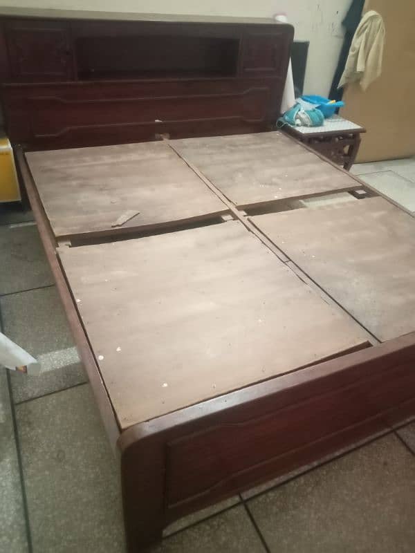 old style Wooden Double Bed 2