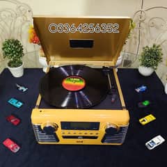 Turn Table Box Pack Set Gramophone Record player turntable