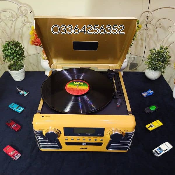 Turn Table Box Pack Set Gramophone Record player turntable 0