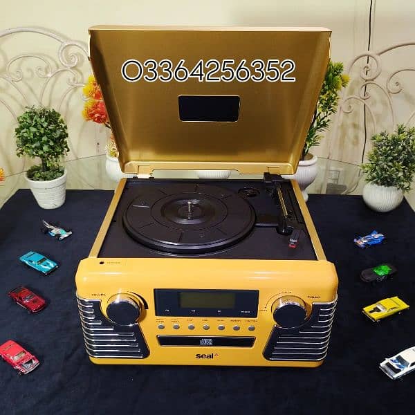 Turn Table Box Pack Set Gramophone Record player turntable 4
