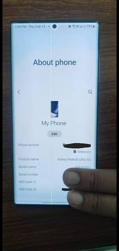 Samsung Galaxy Note 20 Ultra -12/ 256 (PTA Official Approved)