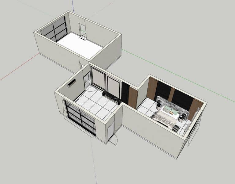 create a 3d molding render in SketchUp 0