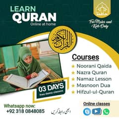 Online Quran Tutor Available