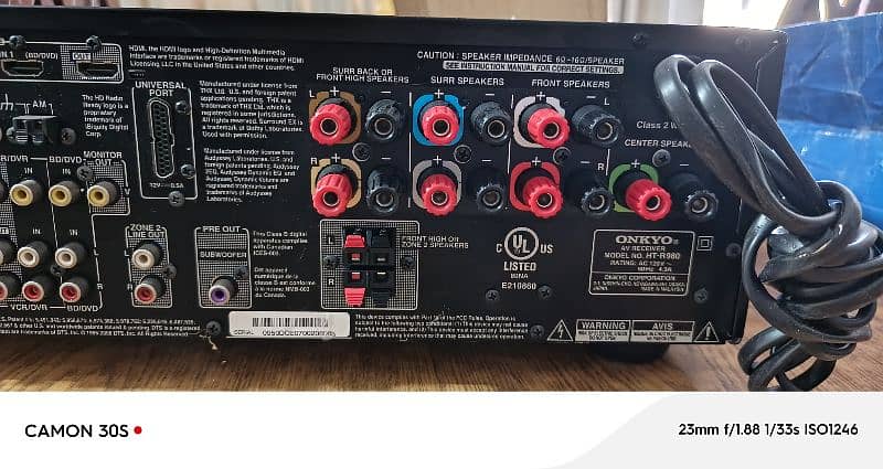 ONKYO model number HT-R980 6