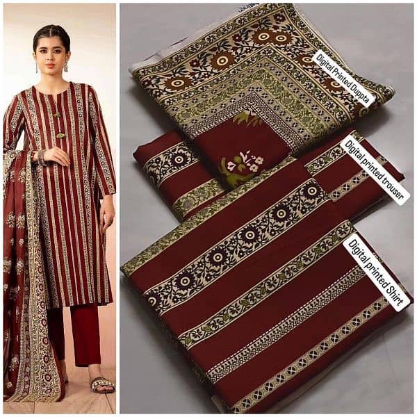 3Piece Unstitched Suits (2500 Each) 2