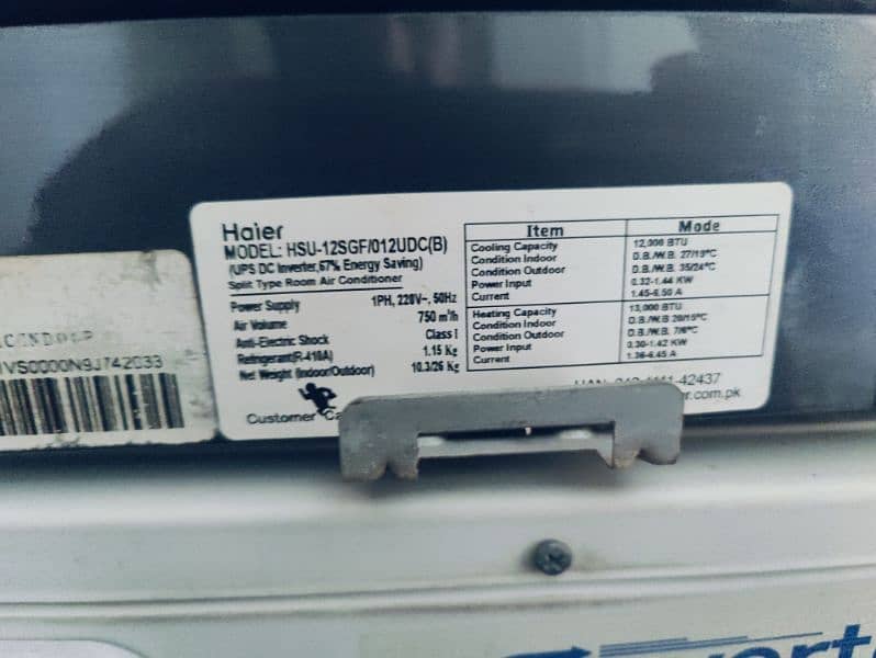 Haier Ac  new condition 5