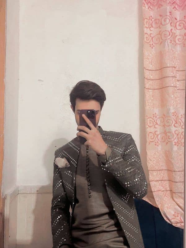 open coat with shalwar kmeez 0