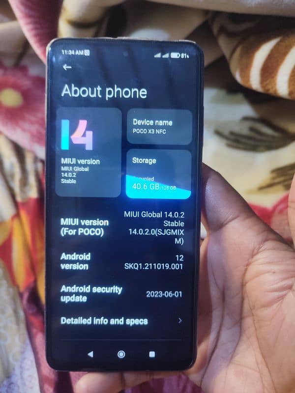 Poco x3 NFC 6gb 128gb neat and. clean mobile or box ha chang Also posib 2