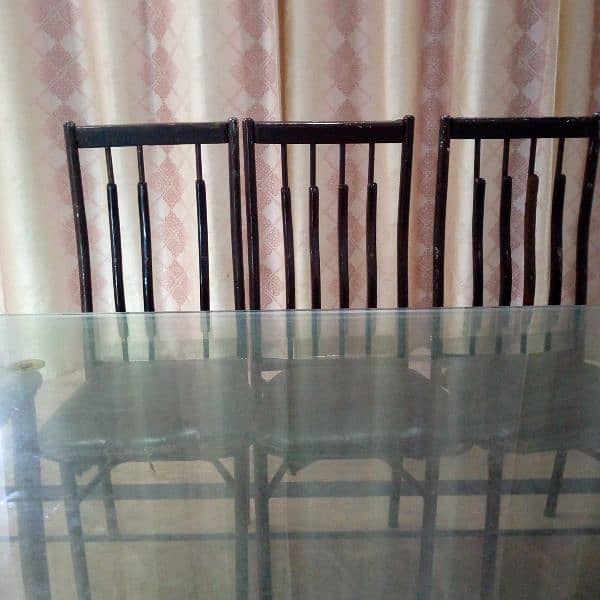 Dining table with 6 chairs 2