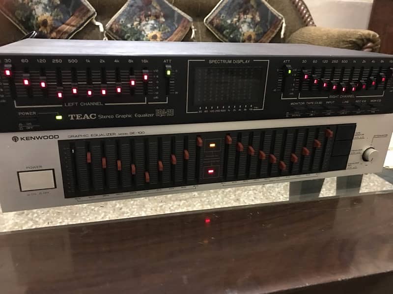 Teac and Kenwood  graphic Equlizer 6