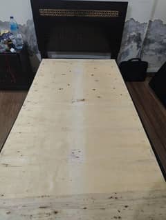 Single bed Medicated Mattress And side table for sale