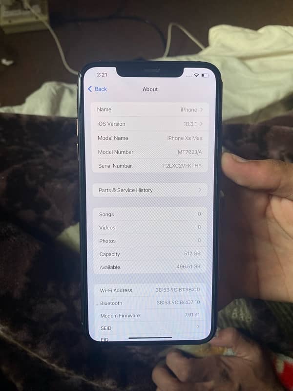 iphone Xs Max  512 GB Gold 3