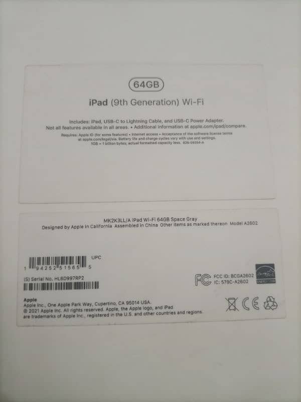 apple ipad 9 generation (64)GB 4